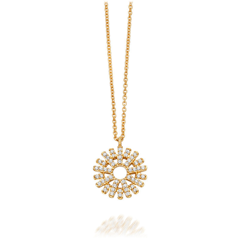 Astley Clarke Rising Sun 14ct Yellow Gold 0.16ct Diamond Pendant - Gold