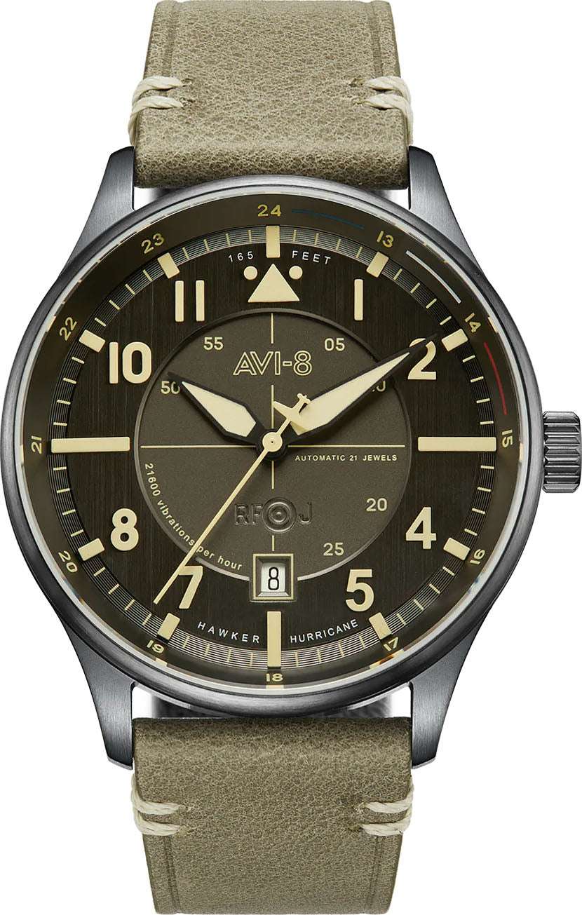 AVI-8 Watch Hawker Hurricane Stanton Kent Automatic - Brown