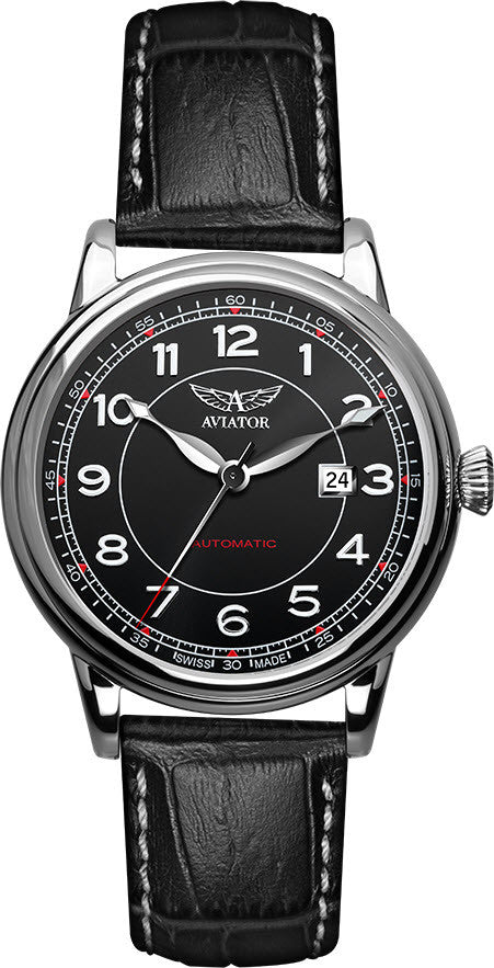 Aviator Watch Vintage Douglas - Black