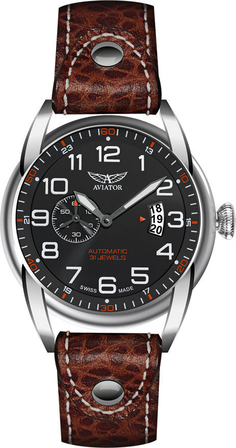 Aviator Watch Vintage Bristol - Black