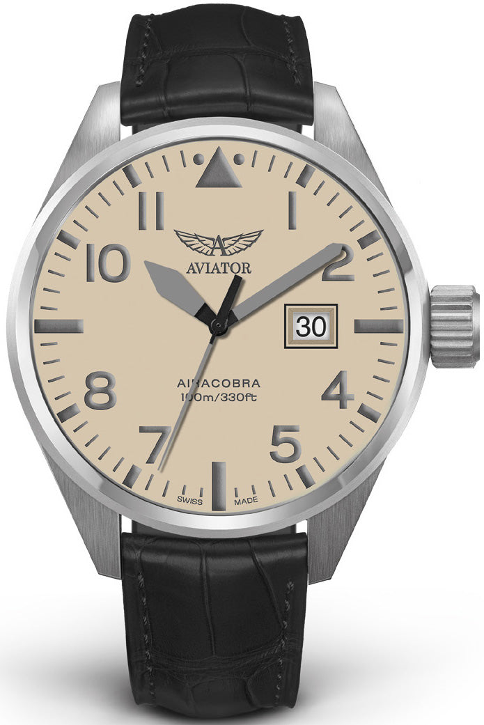 Aviator Watch Airacobra P42 - Cream