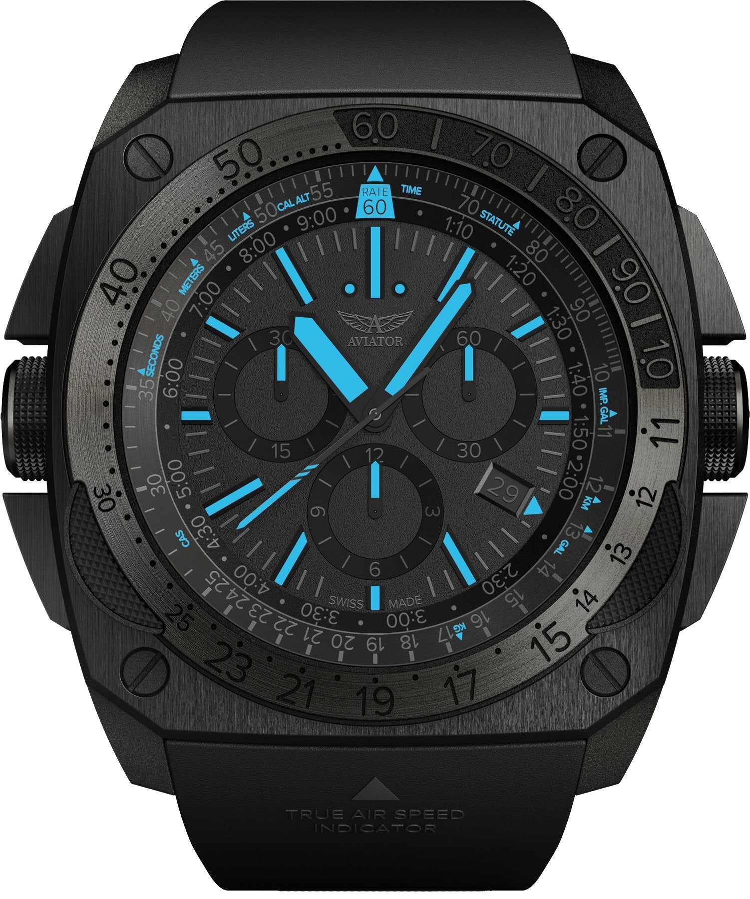 Aviator Watch MIG-29 SMT Chrono - Black