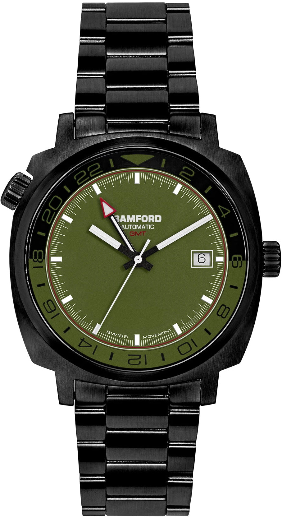 Bamford Watch GMT Black California Green Black - Green