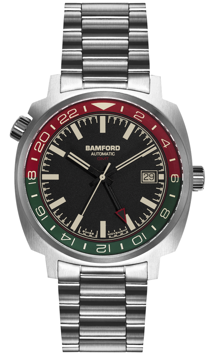 Bamford Watch GMT Steel Italian - Black