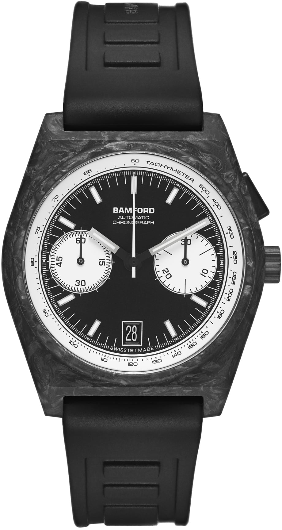 Bamford Watch B347 Reverse Panda - Black
