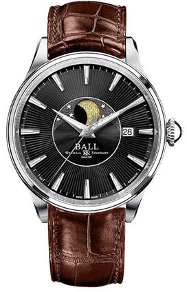 Ball Watch Company Trainmaster Moon Phase - Black