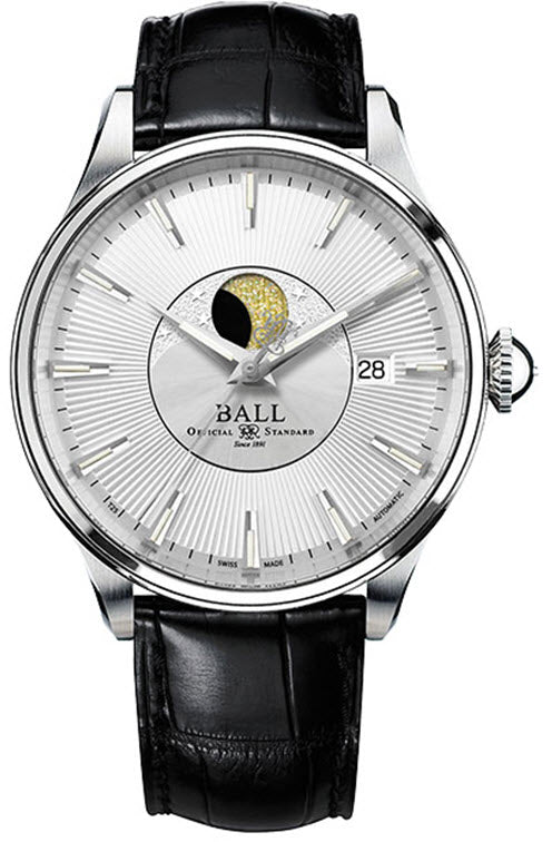 Ball Watch Company Trainmaster Moon Phase - Silver