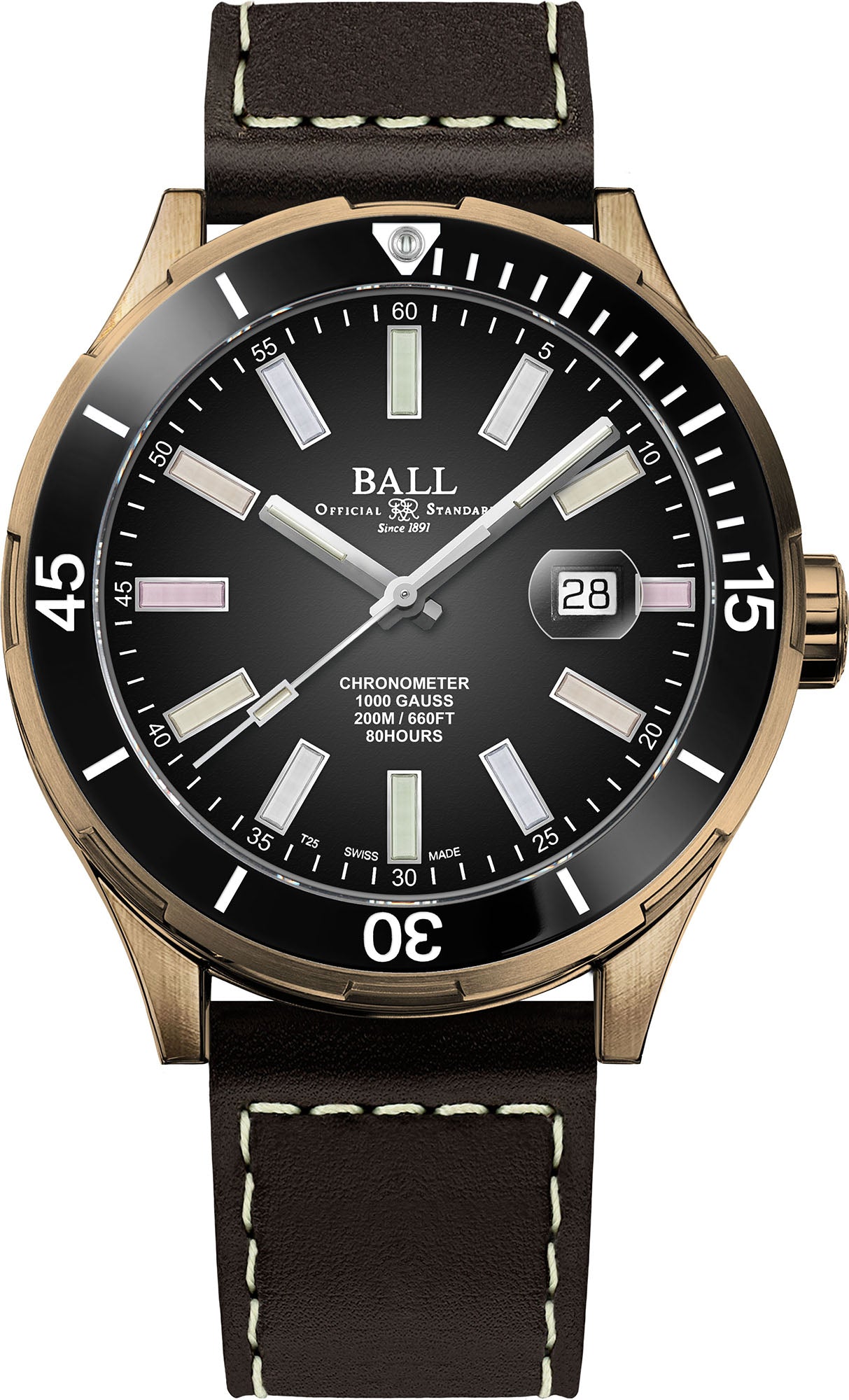 Ball Watch Company Roadmaster M Marvelight Limited Edition Bronze - Black