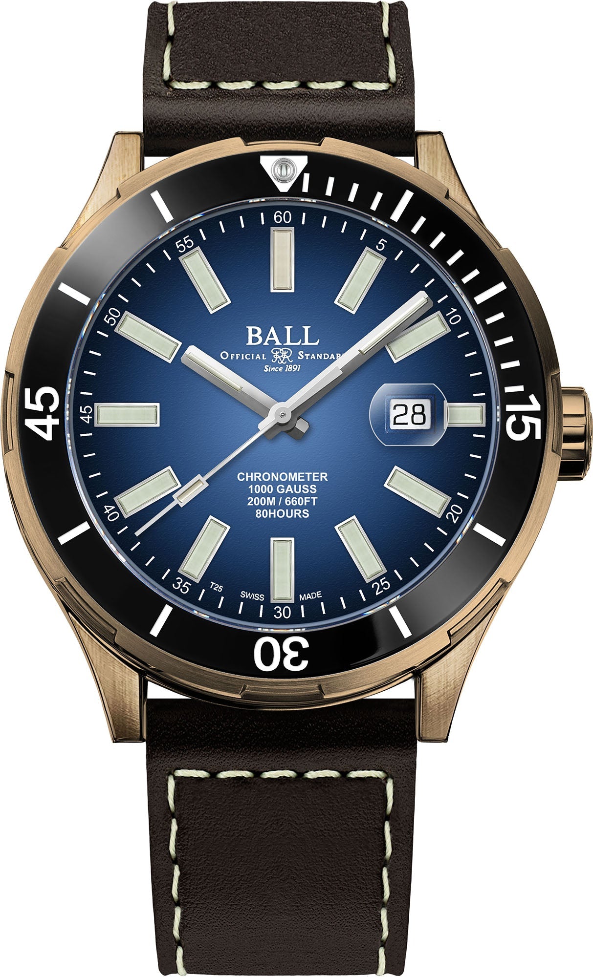 Ball Watch Company Roadmaster M Marvelight Limited Edition Bronze - Blue