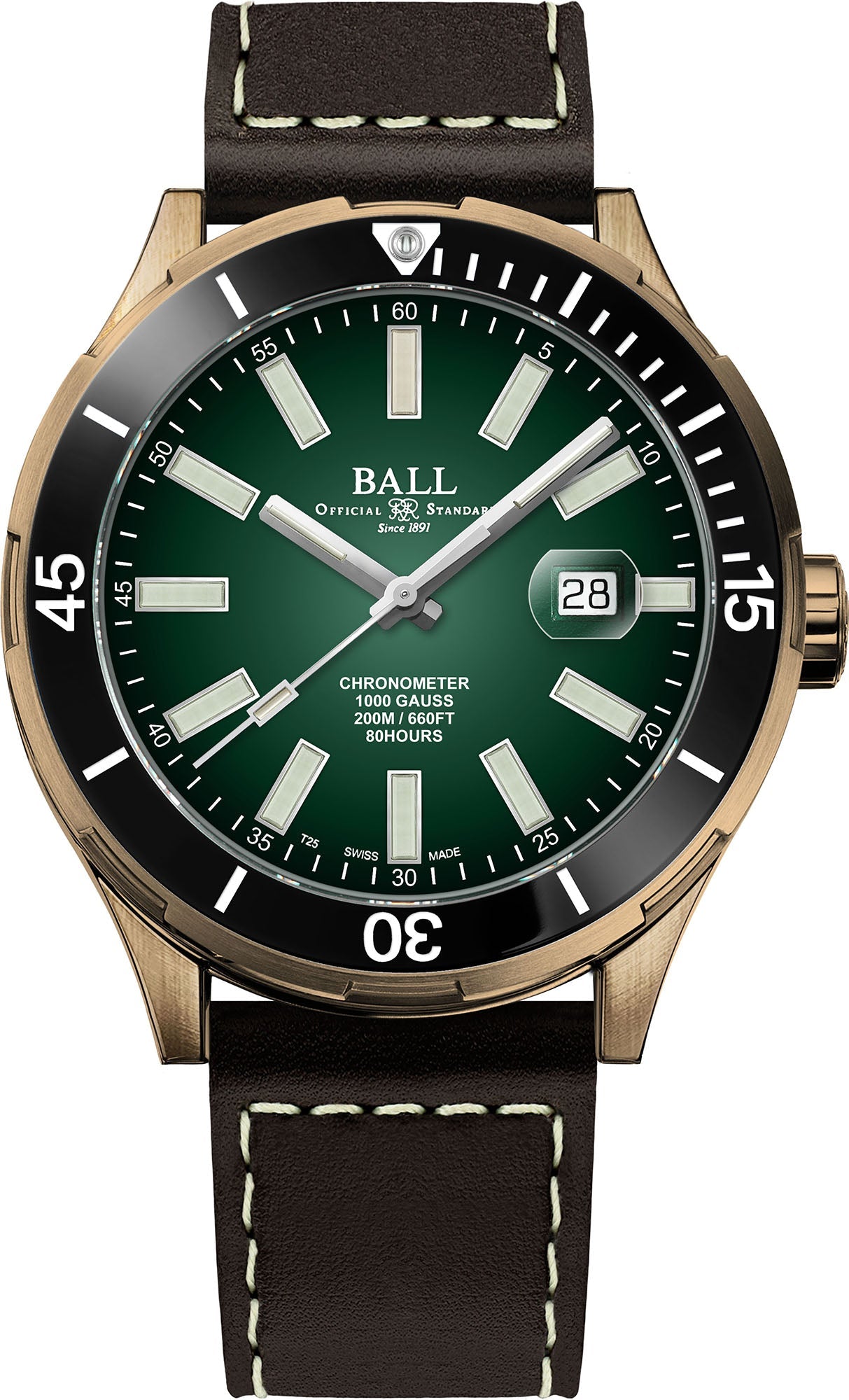 Ball Watch Company Roadmaster M Marvelight Limited Edition Bronze - Green