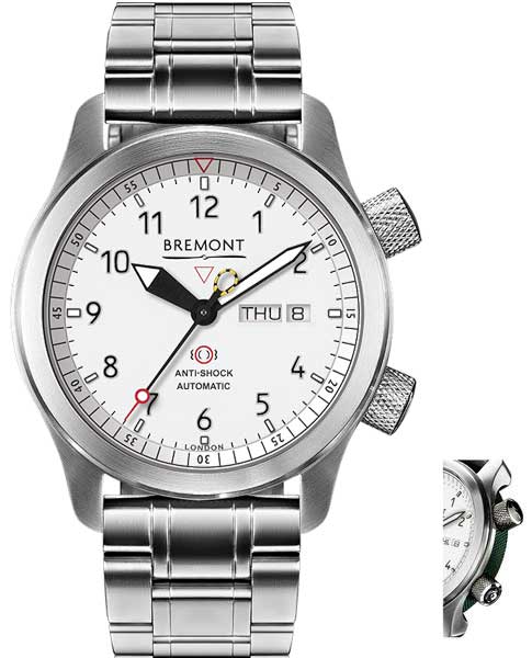 Bremont Watch Martin Baker MBII White Green Bracelet - White