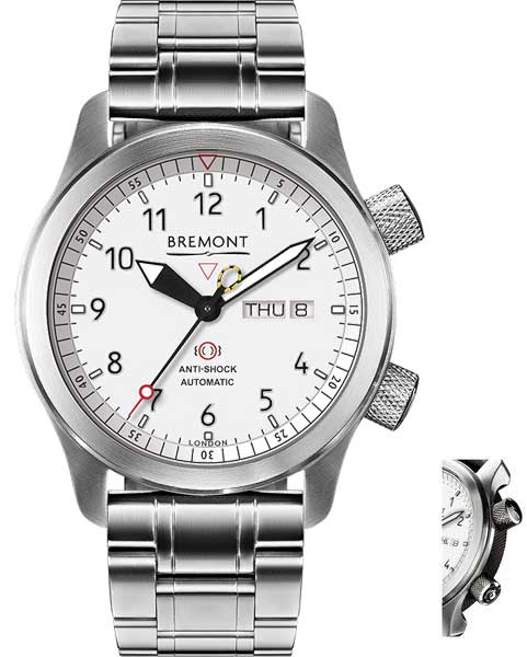 Bremont Watch Martin Baker MBII White Anthracite Bracelet - White