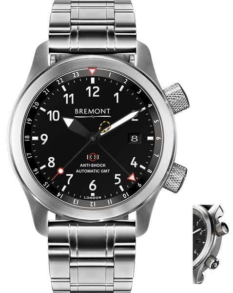 Bremont Watch Martin Baker MBIII GMT Anthracite Bracelet - Black