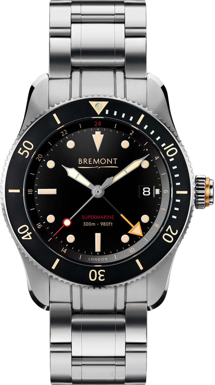 Bremont Watch Supermarine S302 Bracelet - Black