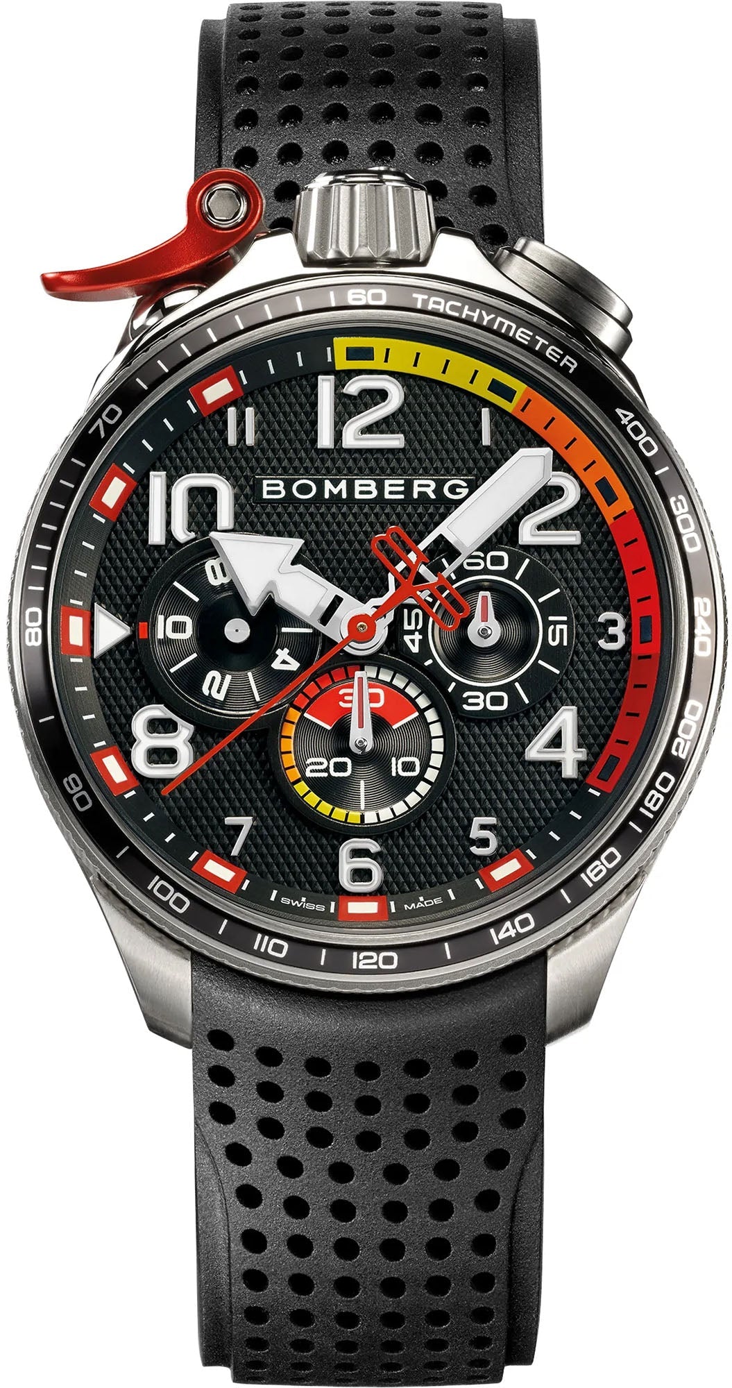 Bomberg Watch Bolt-68 Racing Black & Red - Black