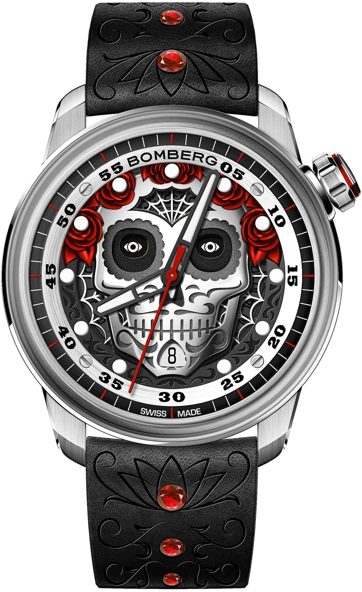 Bomberg Watch BB-01 Auto Dia De Los Muertos Limited Edition - Black