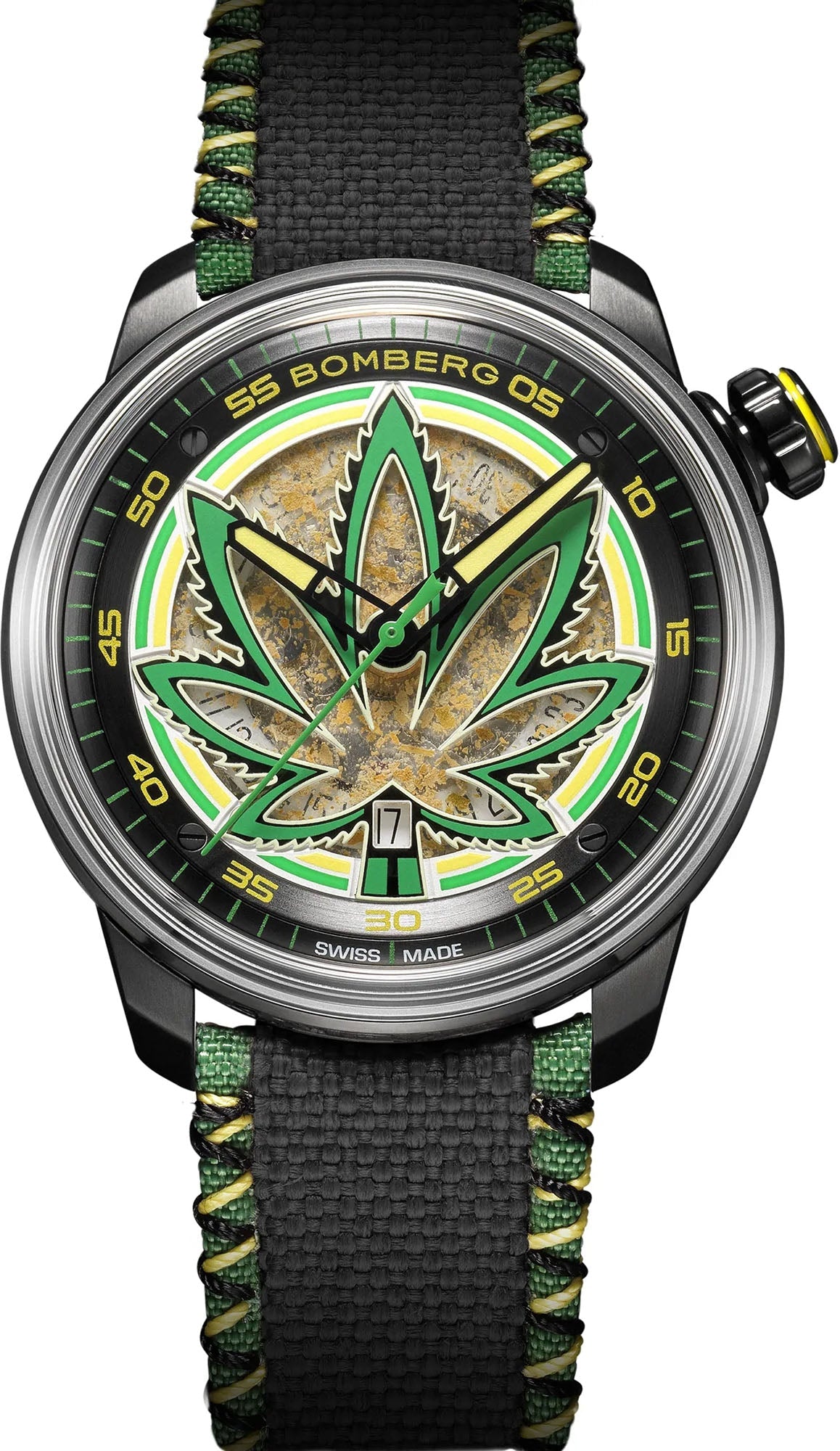 Bomberg Watch BB-01 Auto Cure The Bulldog Black Limited Edition - Black