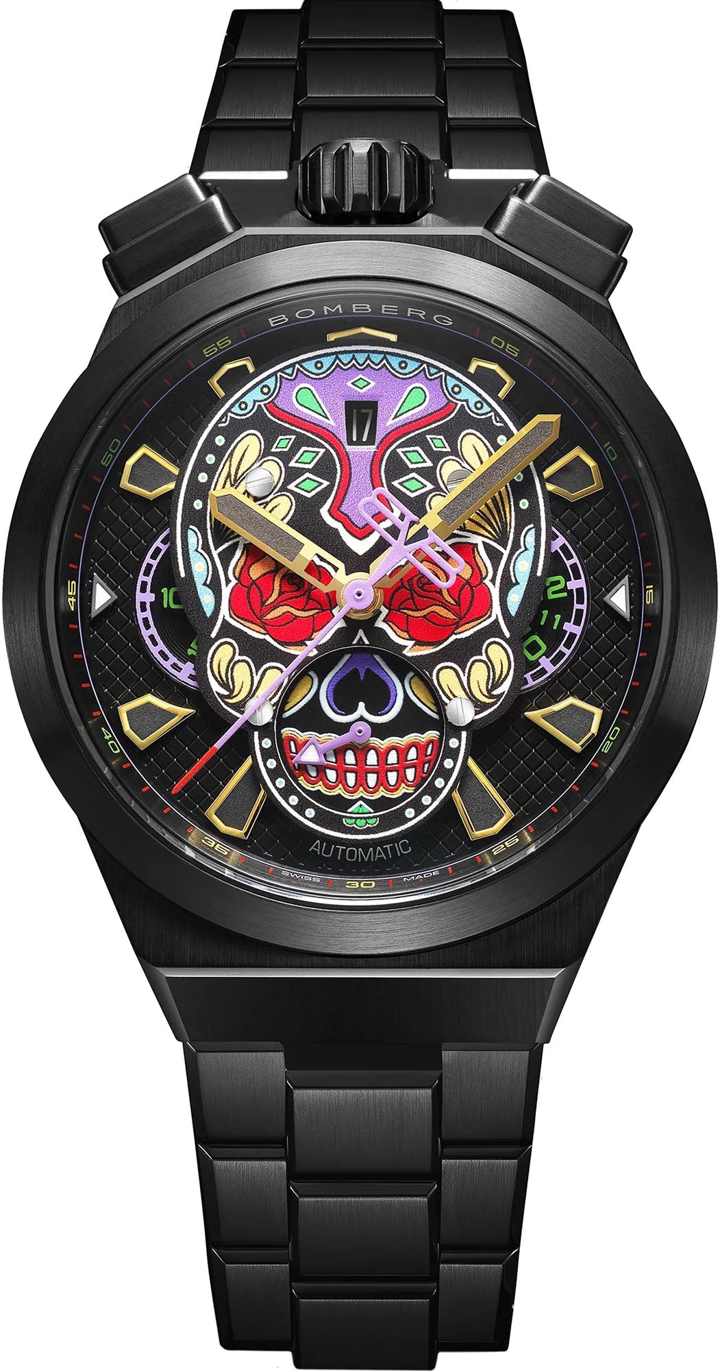 Bomberg Watch Bolt-68 Neo Auto Chrono - Black