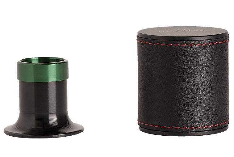 Bernard Favre Watchmakers Eye Loupe Green Tool Black Aluminium With Black Leather Red Stitching - Green