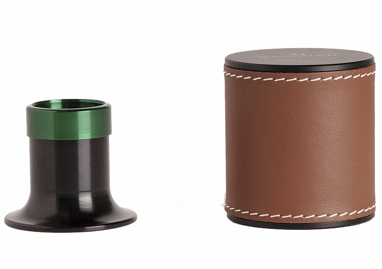 Bernard Favre Watchmakers Eye Loupe Green Tool Black Aluminium With Brown Leather - Green