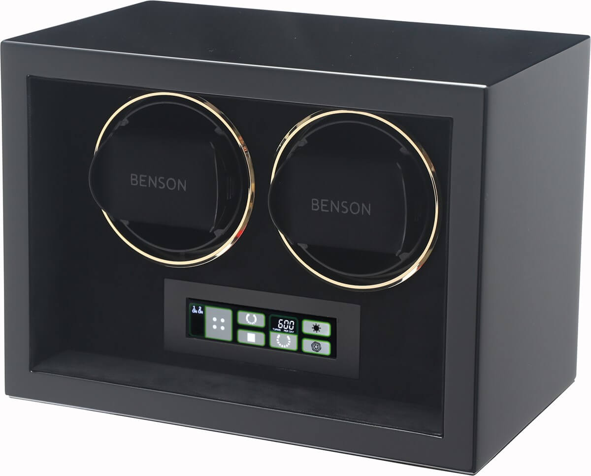Benson Watch Winder Compact Double 2.BG Black - Black
