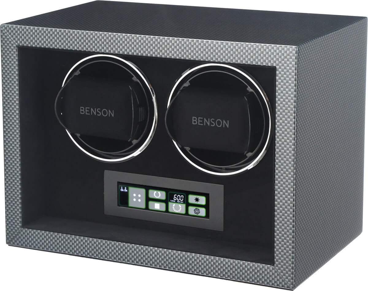 Benson Watch Winder Compact Double 2.CF Carbon - Black