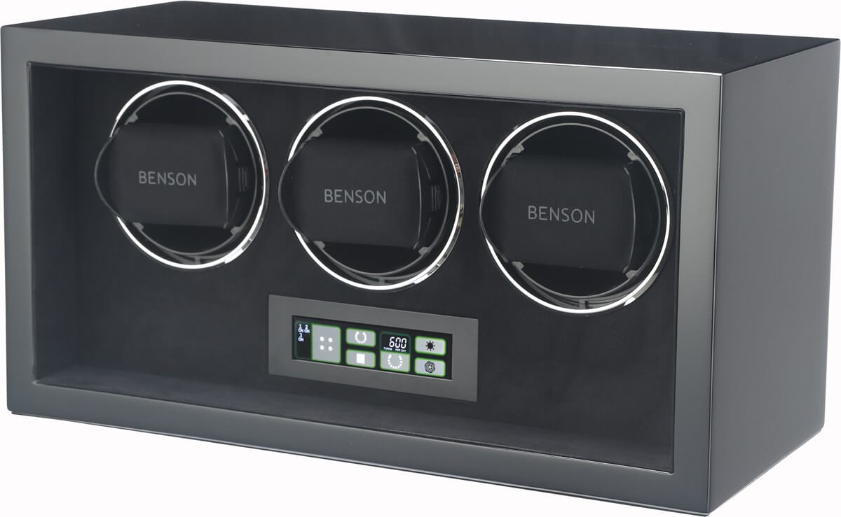 Benson Watch Winder Compact Triple 3.BS Black - Black