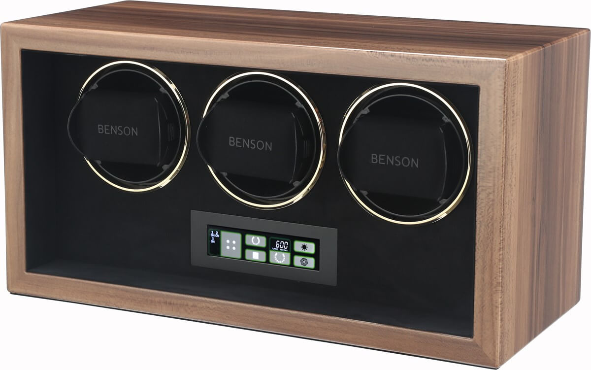 Benson Watch Winder Compact Triple 3.WAG Brown - Black