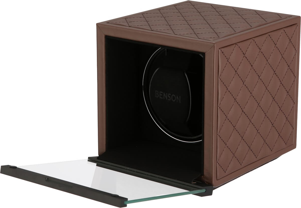 Benson Watch Winder Single Swiss Series 1.20 Dark Brown Leather