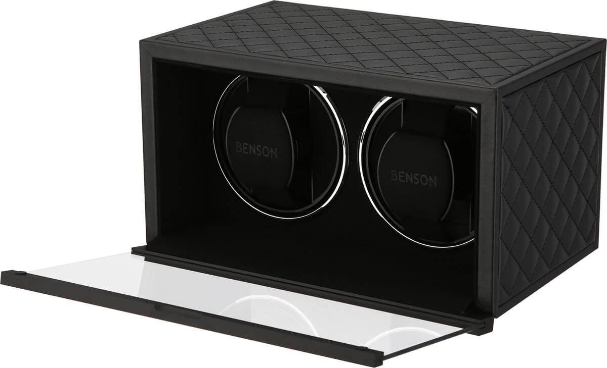 Benson Watch Winder Double Swiss Series 2.20 Black Leather