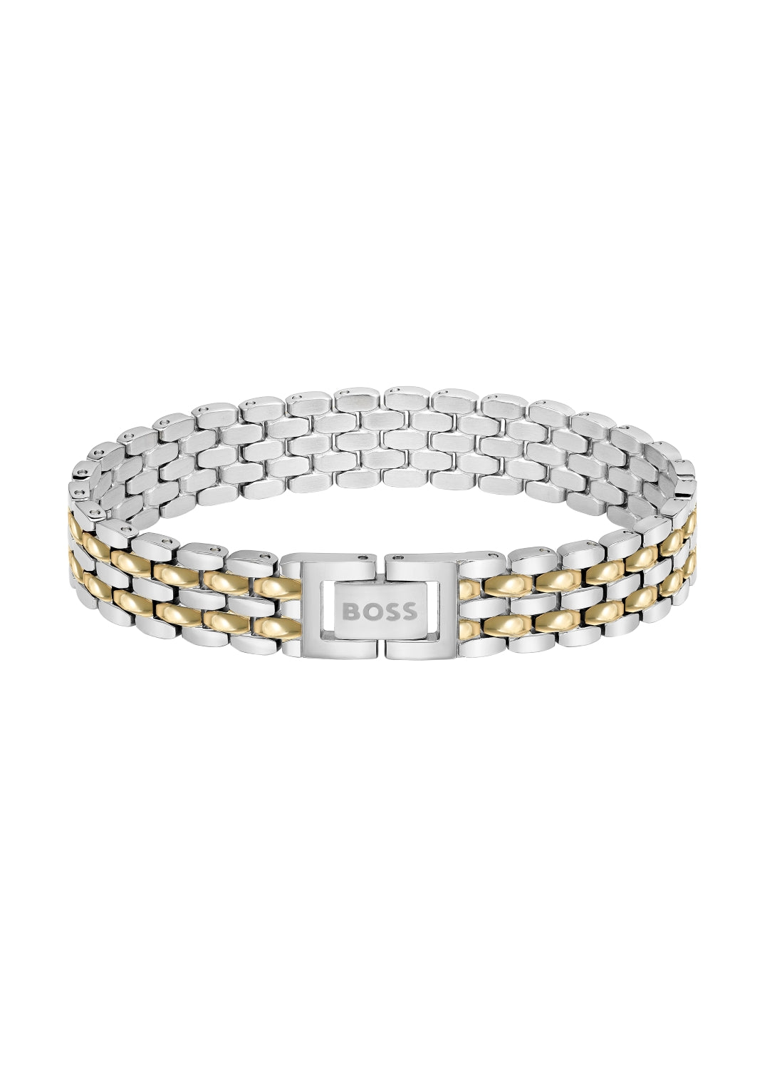 Boss Isla Yellow Gold Tone IP Stainless Steel Multi Link Bracelet