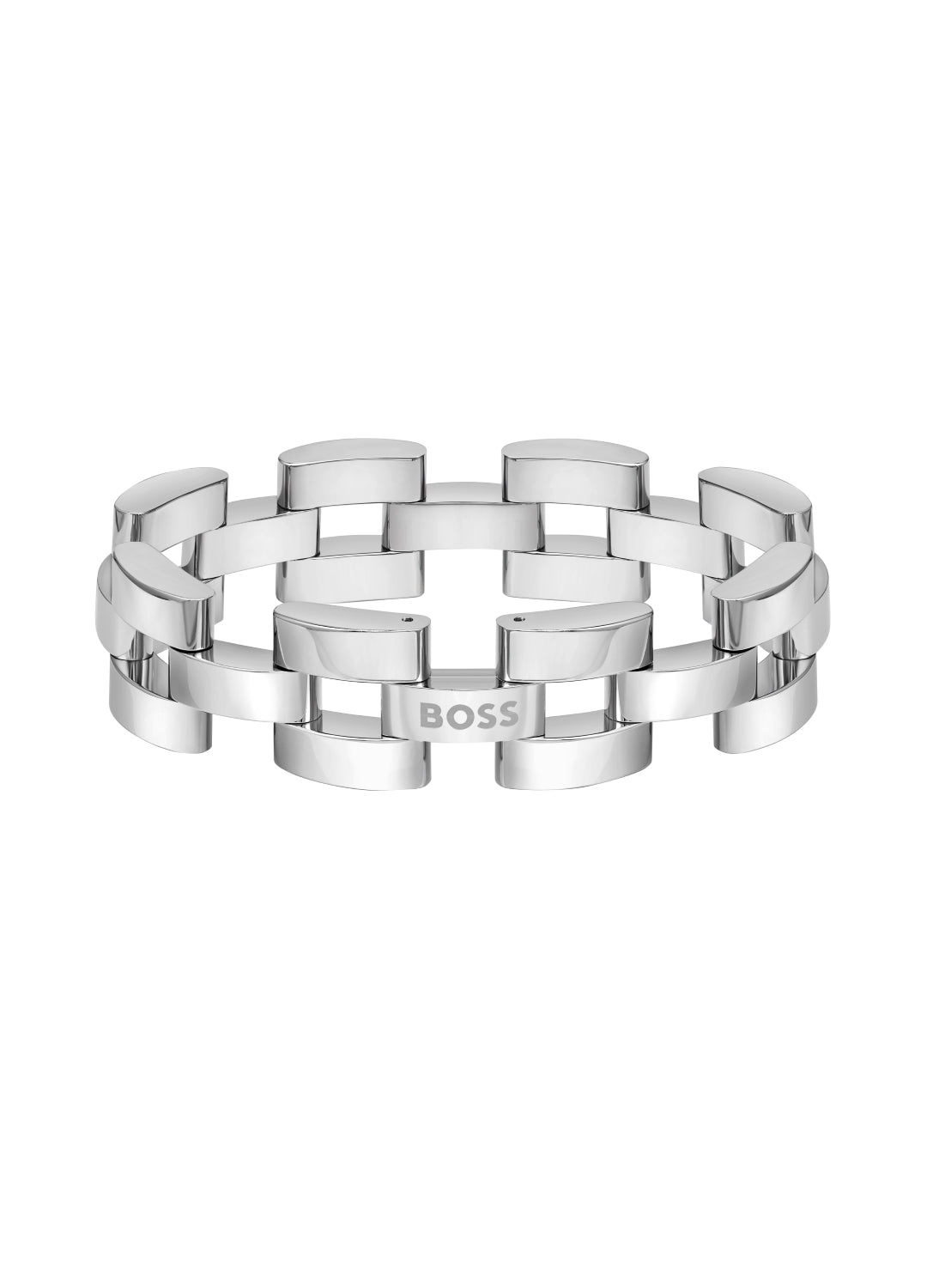 Boss Sway Stainless Steel Chain Boss Logo Bracelet
