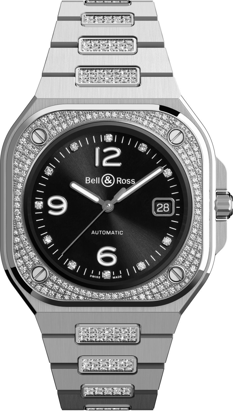 Bell & Ross Watch BR 05 Diamond Bracelet