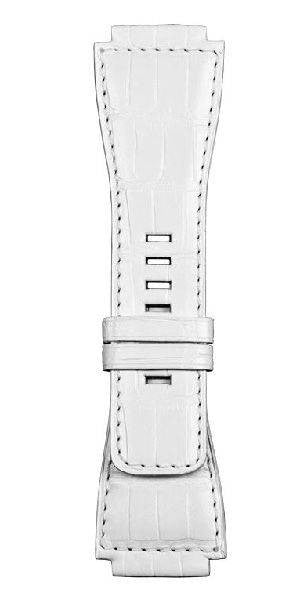 Bell & Ross Strap BR 01/03 BR-X2 White Alligator Medium - White