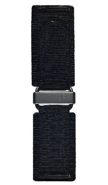 Bell & Ross Strap BR01/BR03 Canvas Black XL - Carbon