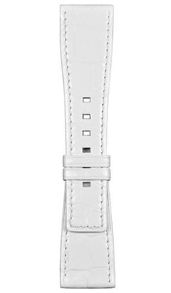 Bell & Ross Strap BR S Heritage White Alligator Medium - White