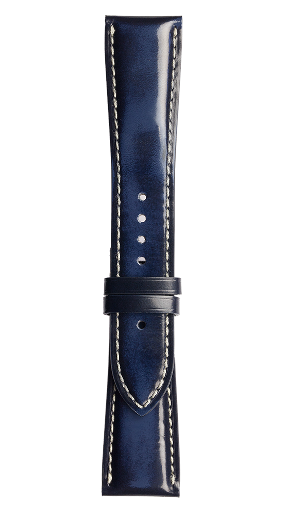 Bell & Ross Strap Vintage BR V2 Blue Calfskin Large - Blue