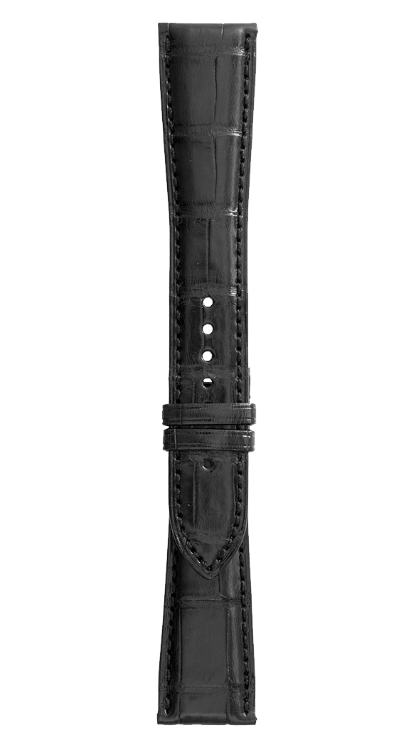 Bell & Ross Strap Vintage BR V2 Black Alligator Large - Black