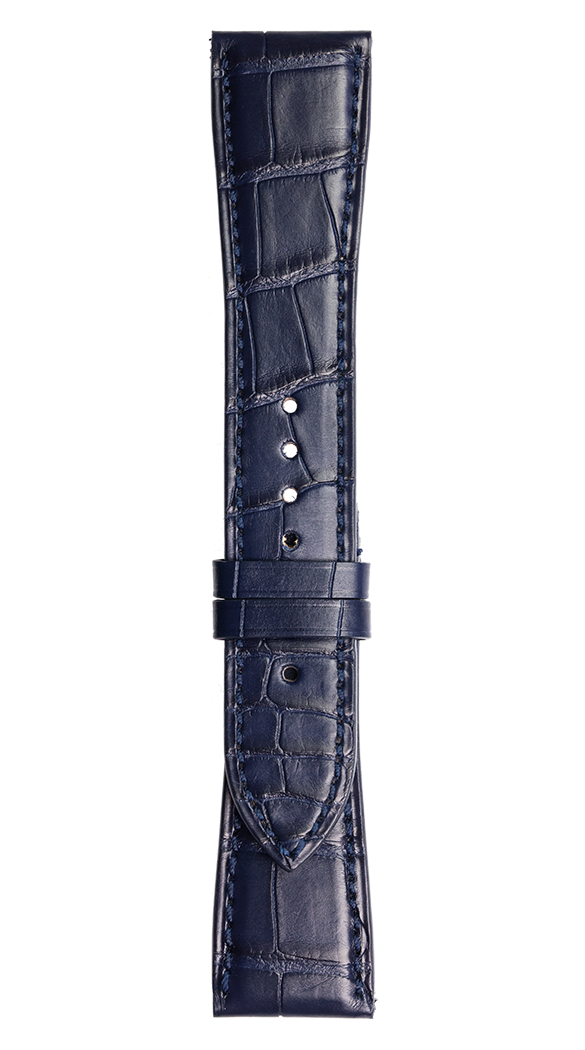 Bell & Ross Strap Vintage BR V2 Blue Alligator Small - Blue
