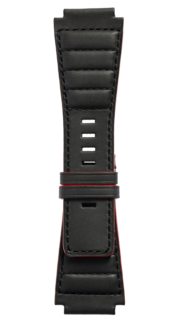 Bell & Ross Strap BR 01/03 BR-X1 Quilted Calfskin Black Small - Black