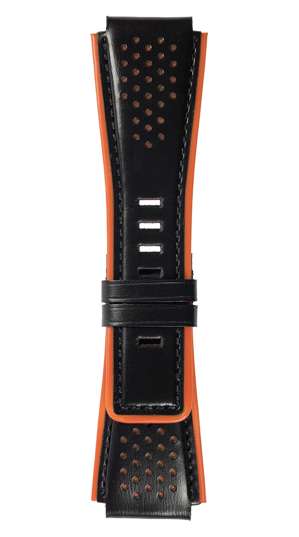 Bell & Ross Strap BR 01/03 BR-X1 Black Orange Aero GT Medium - Black