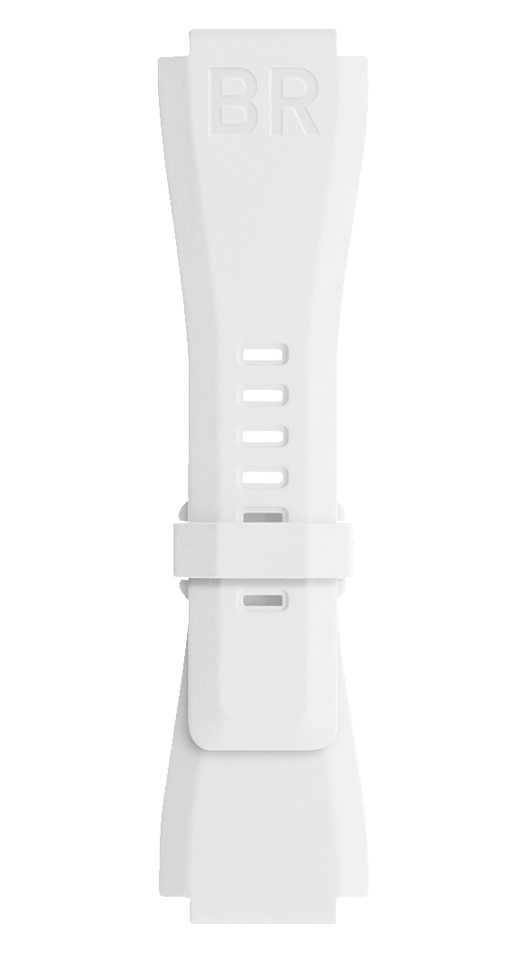 Bell & Ross Strap BR 01/03 BR-X1 White Rubber Small - White