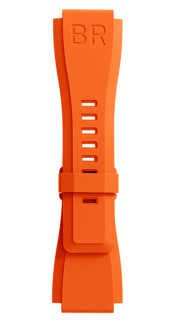 Bell & Ross Strap BR01/BR03 Rubber Orange - Orange