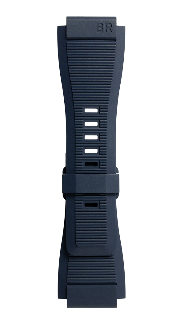Bell & Ross Strap BR01/BR03 Rubber Blue - Blue