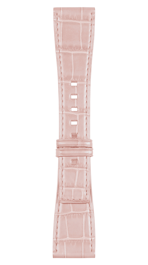 Bell & Ross Strap BR S Pink Alligator Large - Pink