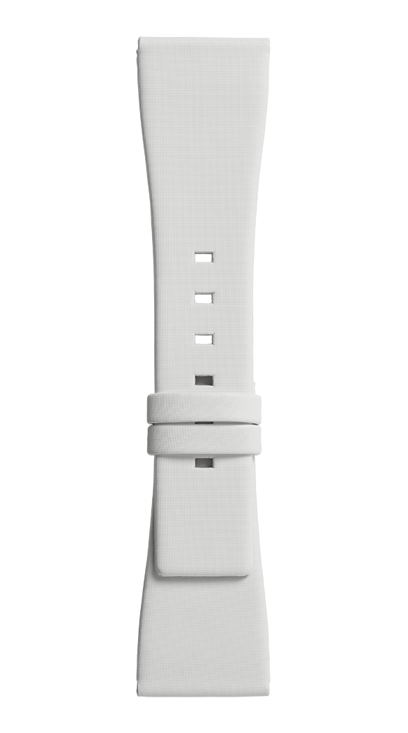 Bell & Ross Strap BR S White Satin Medium - White