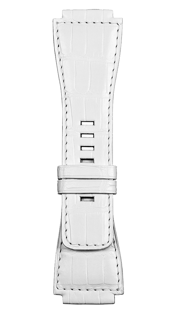 Bell & Ross Strap BR 01/03 BR-X2 White Alligator Large - White