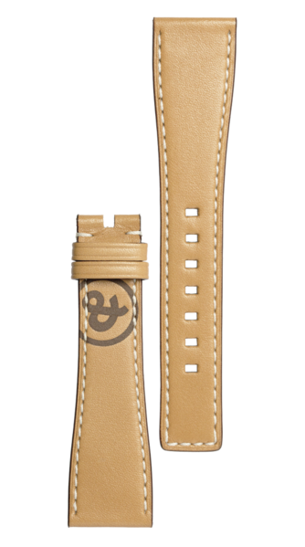 Bell & Ross Strap BRS Calfskin Heritage Natural Brown - Natural