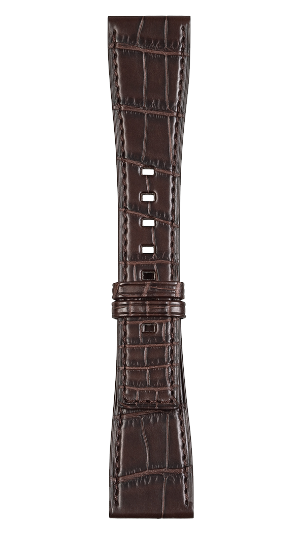 Bell & Ross Strap BR S Heritage Brown Alligator Small - Brown