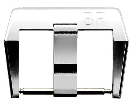 Bell & Ross BR V2 Ardillon Buckle Satinated Steel - Silver
